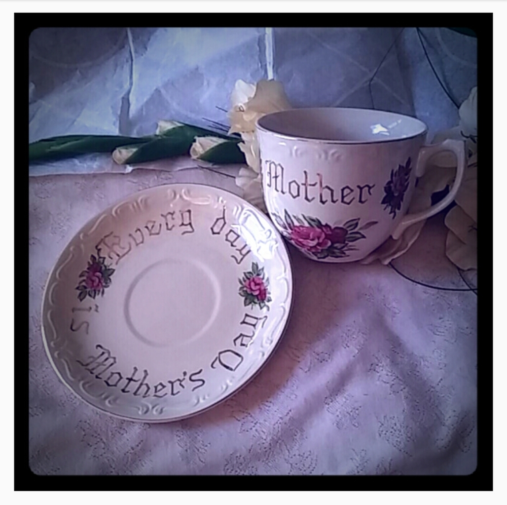 Vintage Every Day is Mother's Day Mug & Saucer
